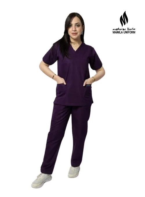 Uniform Set, Classic Model- Dark Violet Color